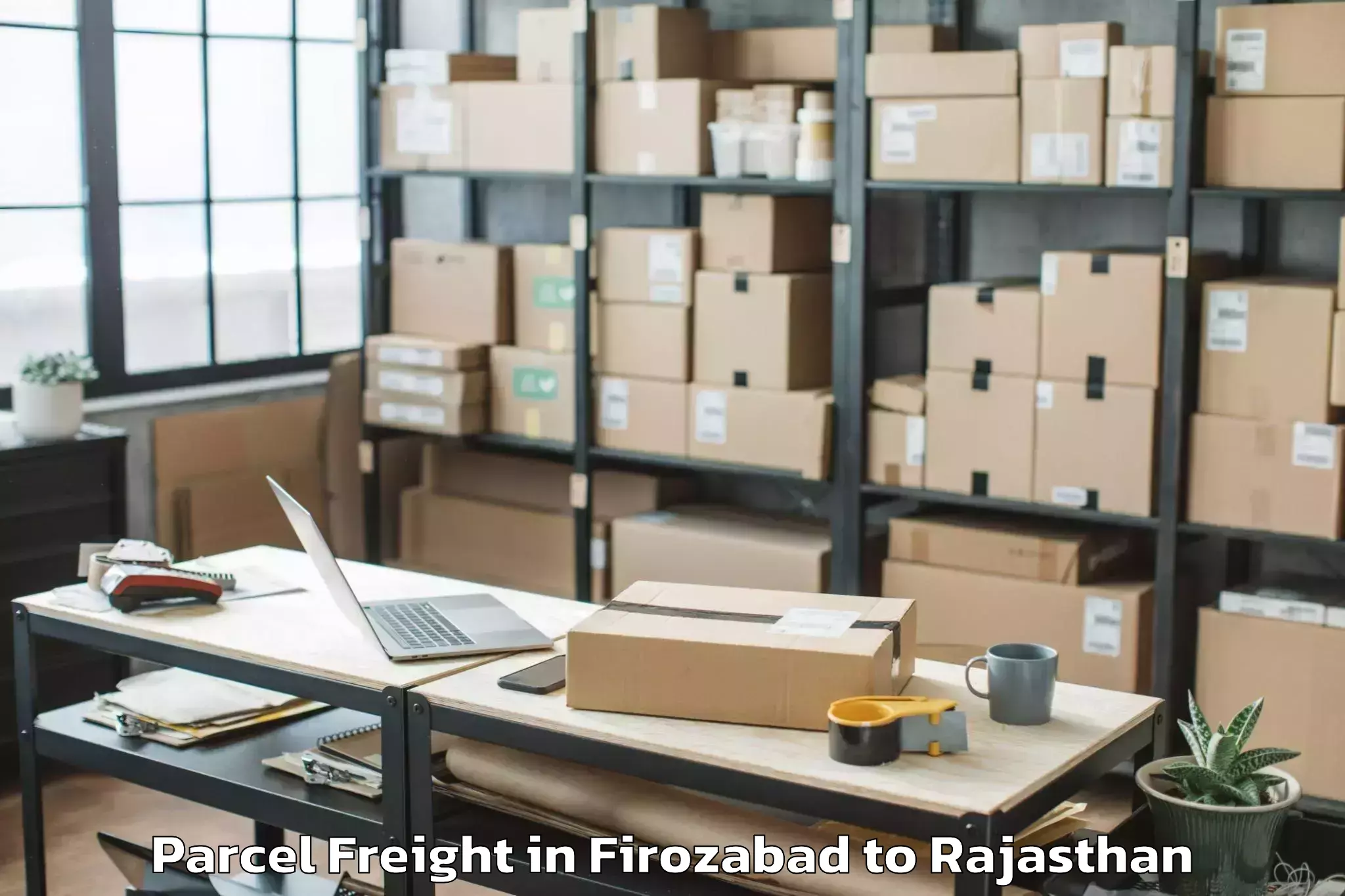 Book Your Firozabad to Chirawa Parcel Freight Today